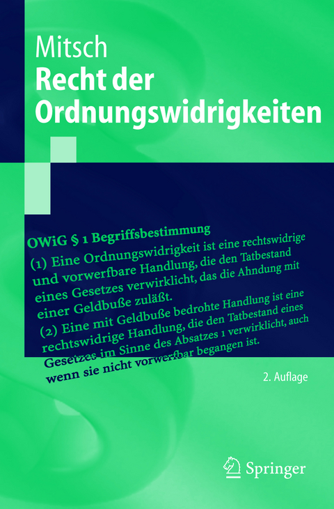 Recht der Ordnungswidrigkeiten - Wolfgang Mitsch