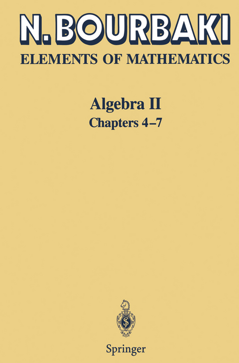 Algebra II - N. Bourbaki