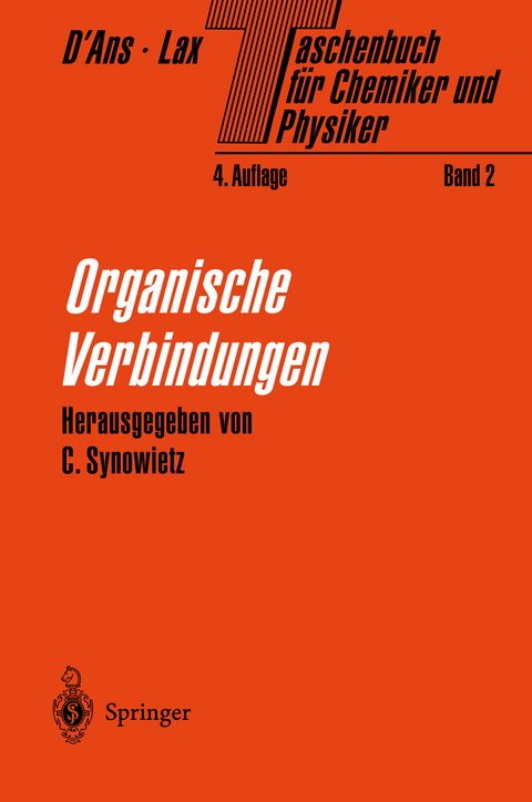 Taschenbuch f&uuml;r Chemiker und Physiker - 