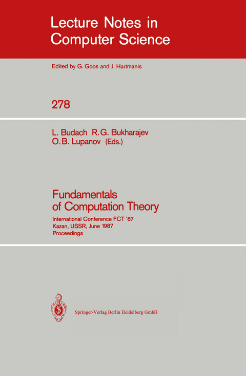 Fundamentals of Computation Theory - 