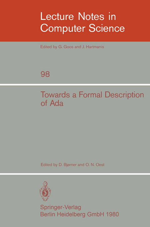 Towards a Formal Description of Ada - 