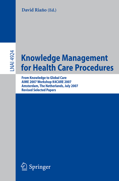 Knowledge Management for Health Care Procedures - 