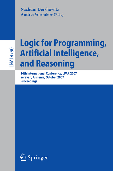 Logic for Programming, Artificial Intelligence, and Reasoning - 