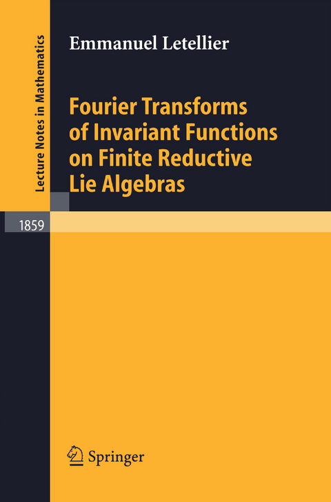Fourier Transforms of Invariant Functions on Finite Reductive Lie Algebras - Emmanuel Letellier