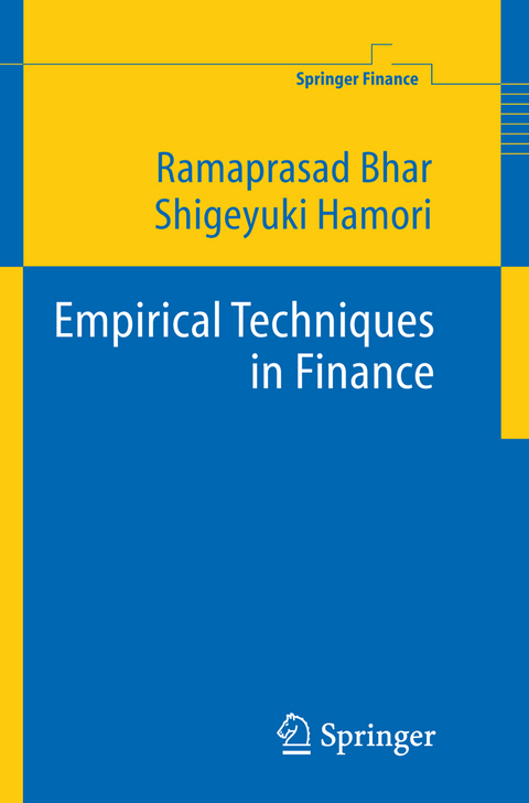Empirical Techniques in Finance - Ramaprasad Bhar, Shigeyuki Hamori