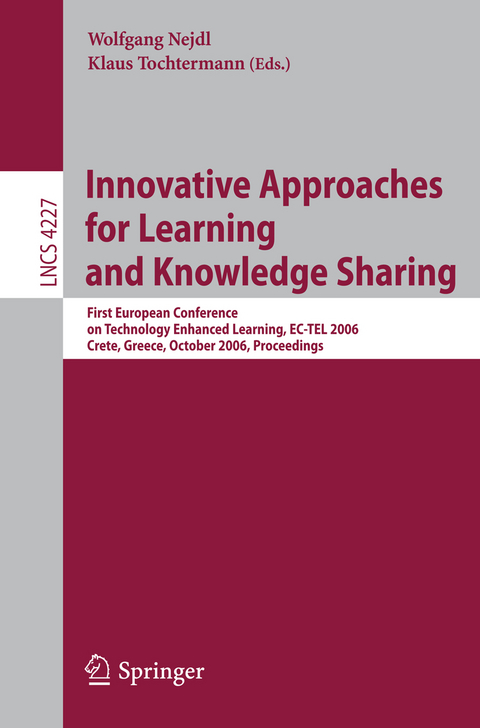 Innovative Approaches for Learning and Knowledge Sharing - 