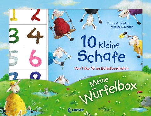 Meine W&uuml;rfelbox &ndash; Z&auml;hlen und spielen mit 10 kleinen Schafen - Franziska Gehm