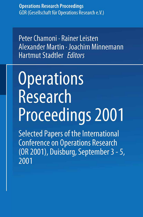 Operations Research Proceedings 2001 - 