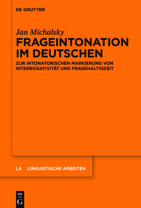 Frageintonation im Deutschen - Jan Michalsky