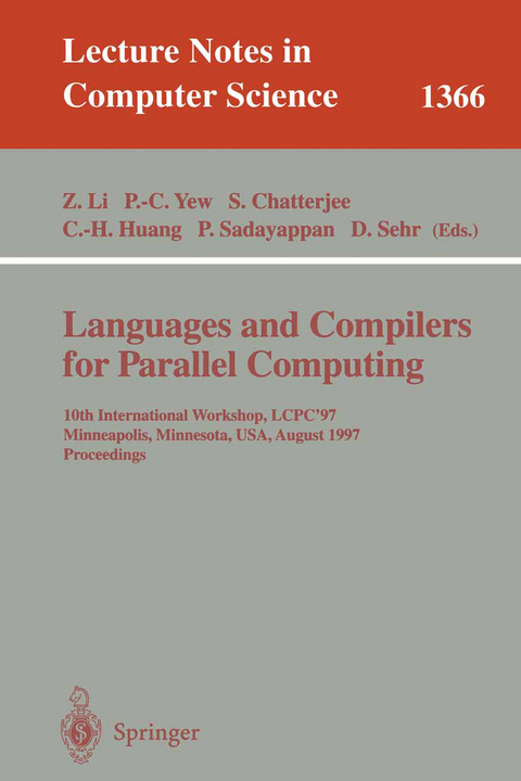 Languages and Compilers for Parallel Computing - 