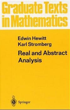 Real and Abstract Analysis - Edwin Hewitt, Karl Stromberg