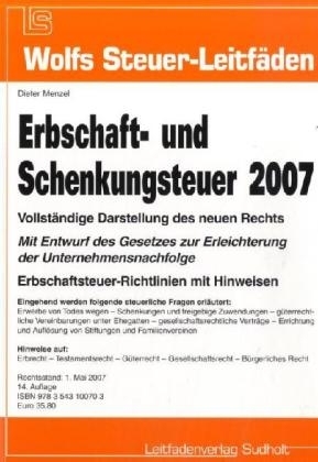Erbschaft- und Schenkungsteuer 2006 - Dieter Menzel