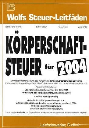 K&ouml;rperschaftsteuer f&uuml;r 2004 -  Seber,  Streun
