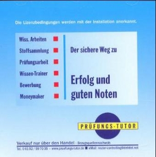 Der sichere Weg zu Erfolg und guten Noten, 1 CD-ROM