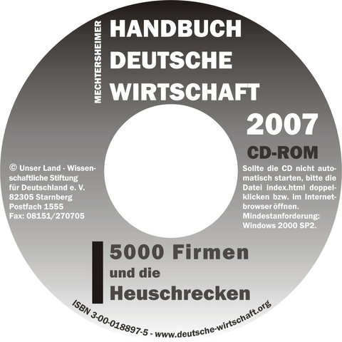Handbuch Deutsche Wirtschaft 2007 - Alfred Mechtersheimer