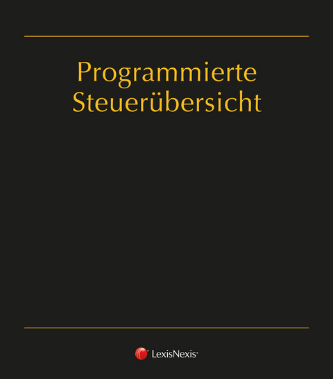Programmierte Steuer&uuml;bersicht