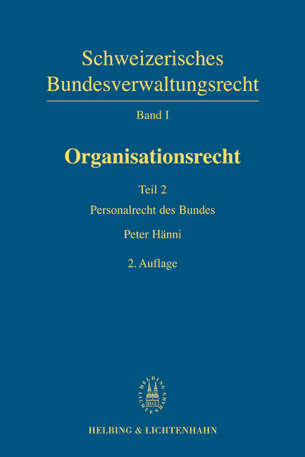 Organisationsrecht - Peter H&auml;nni