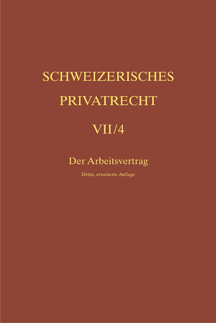 Der Arbeitsvertrag - 