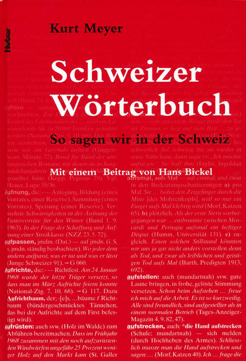 Schweizer W&ouml;rterbuch - Kurt Meyer