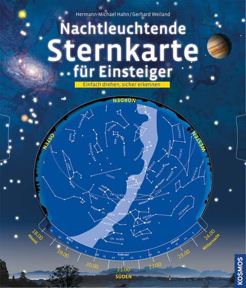 Nachtleuchtende Sternkarte f&uuml;r Einsteiger - Hermann-Michael Hahn, Gerhard Weiland