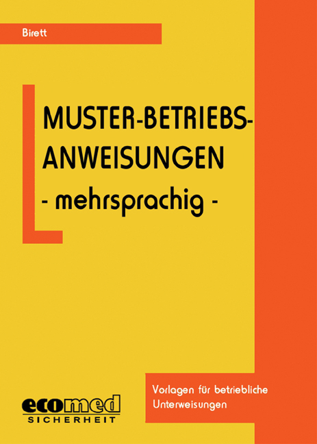 Muster-Betriebsanweisungen mehrsprachig - Karl Birett