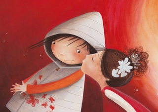 Postkarte Kuss (VE 10 St.)