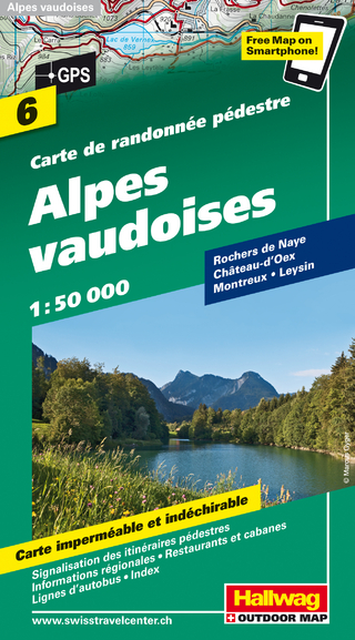 Alpes vaudoises Wanderkarte Nr. 6, 1:50 000