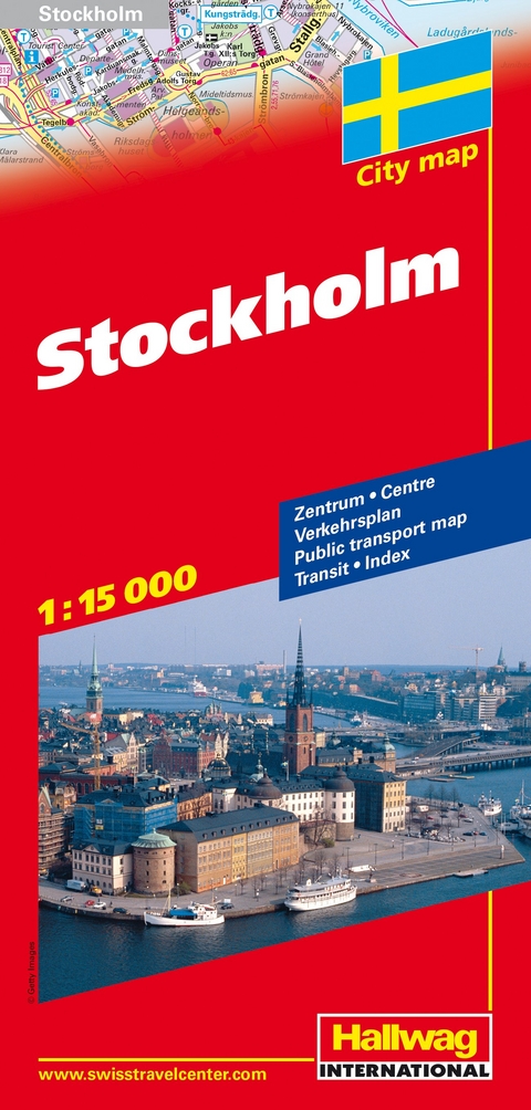 Stockholm Stadtplan 1:15 000