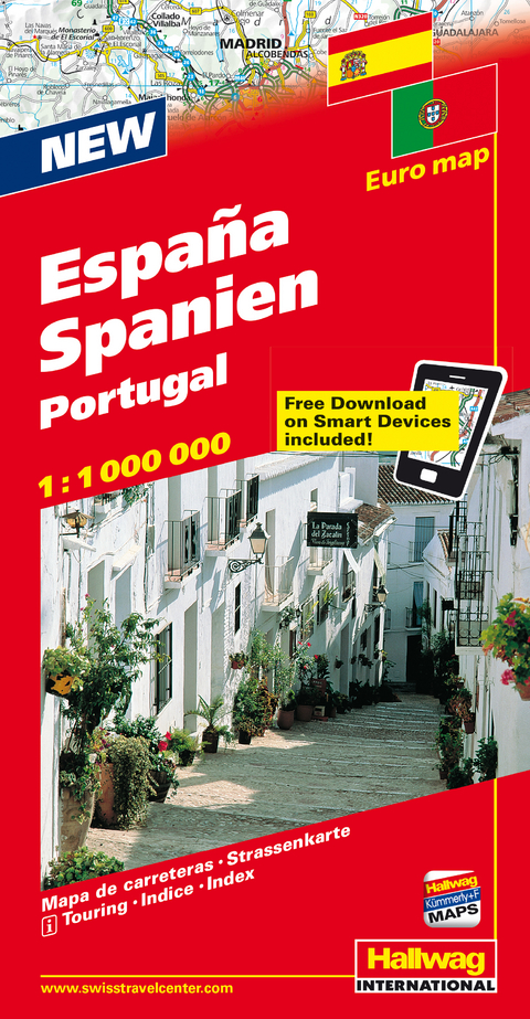 Spanien / Portugal Strassenkarte 1:1 Mio.