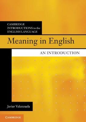 Meaning in English -  Javier Valenzuela
