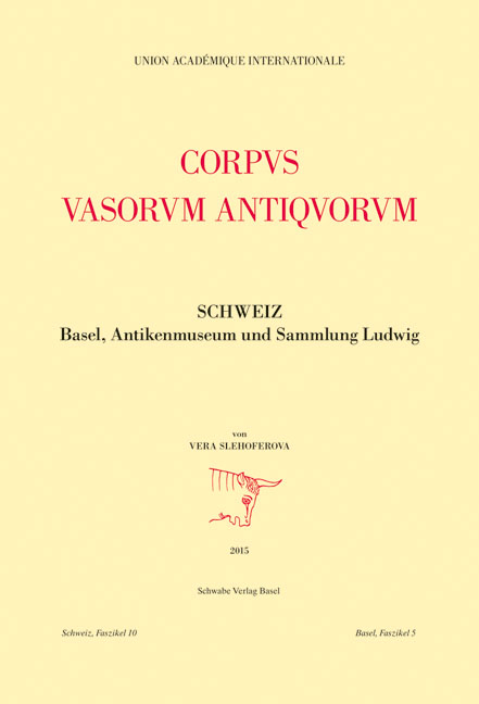 Corpus Vasorum Antiquorum - Slehoferova Vera