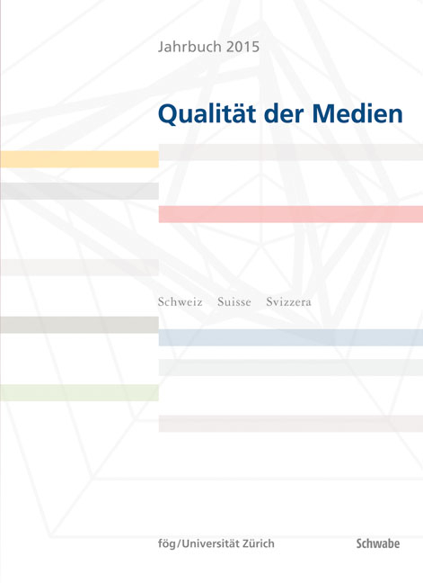 Jahrbuch 2015 Qualit&auml;t der Medien