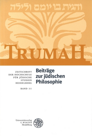 Trumah / Beiträge zur jüdischen Philosophie. Festgabe zum 80. Geburtstag von Ze’ev Levy