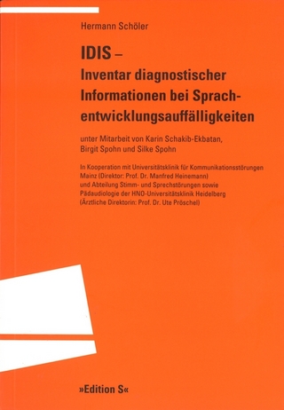IDIS – Inventar diagnostischer Informationen bei Sprachentwicklungsauffälligkeiten