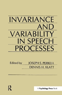 invariance and Variability in Speech Processes