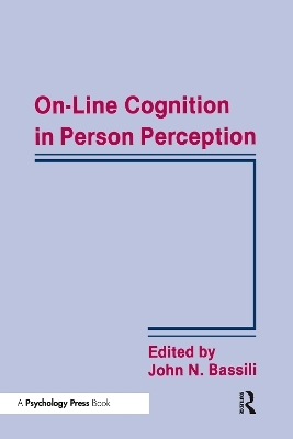 On-line Cognition in Person Perception