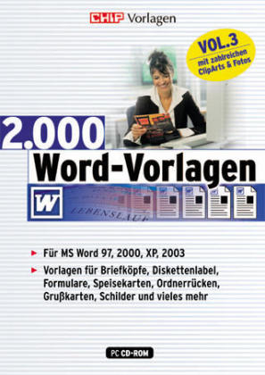 2.000 Word-Vorlagen, 1 DVD-ROM. Vol.3