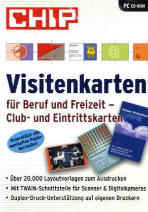 Visitenkarten für Freizeit und Beruf, CD-ROM