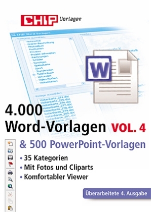 4.000 Word-Vorlagen & 500 PowerPoint-Vorlagen, 1 CD-ROM. Vol.4