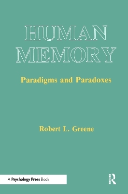 Human Memory - Robert L. Greene