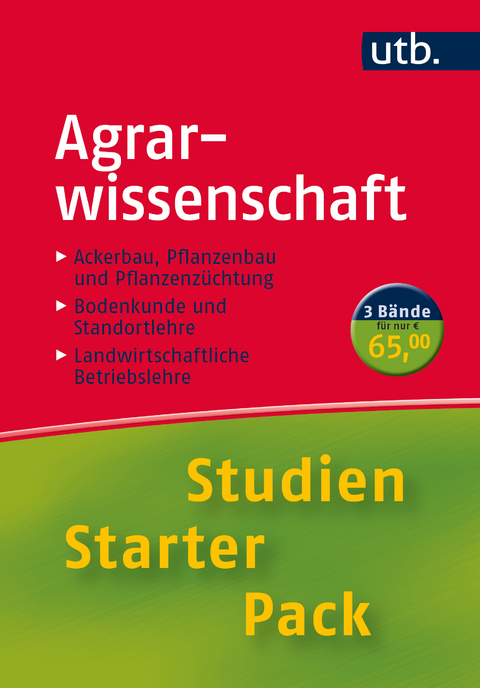 Agrarwissenschaft. Studien-Starter-Pack - Wulf Diepenbrock, Frank Ellner, Jens L&eacute;on, Karl Stahr, J&uuml;rgen Braun