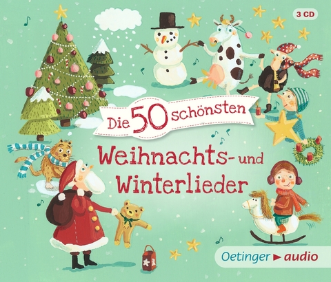 Die 50 sch&ouml;nsten Weihnachts- und Winterlieder, 3 Audio-CD - 