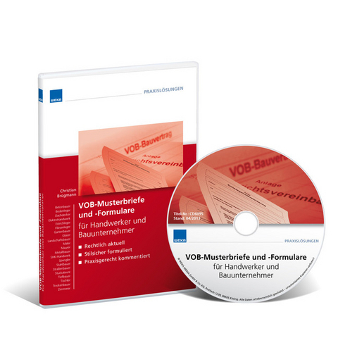 VOB Musterbriefe und Formulare f&uuml;r  Bauunternehmer - Christian Br&uuml;gmann