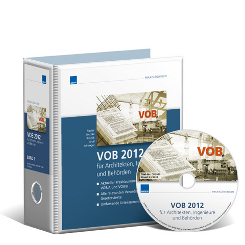 VOB für Architekten und Ingenieure,  2Bände + Internet - Gerd Motzke, Wolfgang Kromik, Heinrich Groß, Eberhard Schwager
