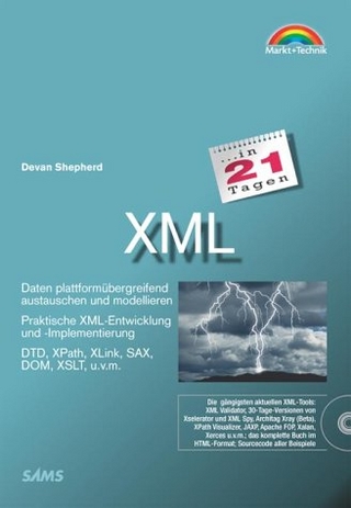 XML in 21 Tagen, m. CD-ROM