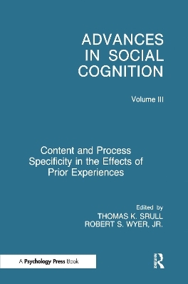 Content and Process Specificity in the Effects of Prior Experiences - 