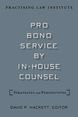 Pro Bono Service by in-House Counsel