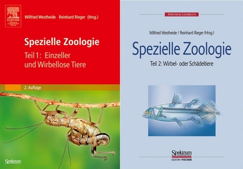 Spezielle Zoologie. Teil 1 /2. Paket. Teil 1: Einzeller und Wirbellose Tiere. Teil 2: Wirbel- oder Sch&auml;deltiere - 