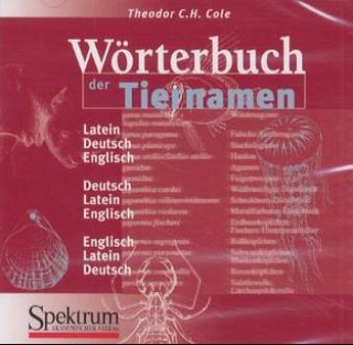 Wörterbuch der Tiernamen (CD-ROM)