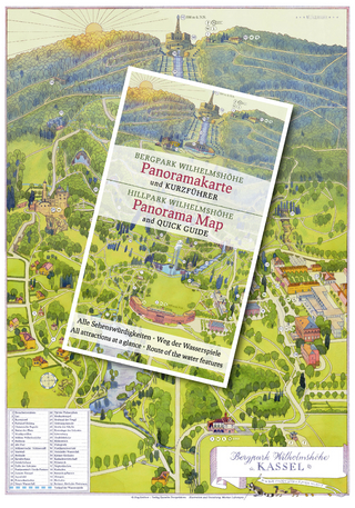 Bergpark Wilhelmshöhe, Panoramakarte und Kurzführer Hill Park Wilhelmshöhe, Panorama Map and quick travel guide